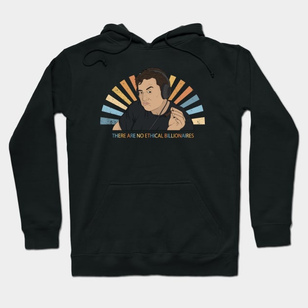 Elon Musk Smoking - There are no ethical billionaires Hoodie by valentinahramov